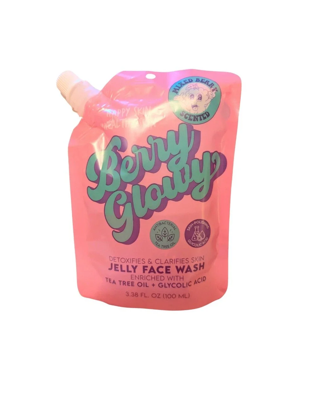 3/$15 Berry Glowy Jelly Face Wash Pouch